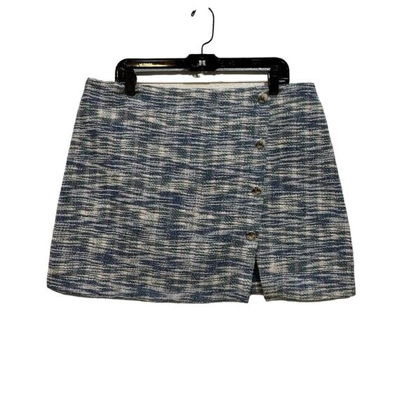 NWT BCBGeneration $78 Asymmetric Button Down Skirt Size XL - Picture 4 of 9